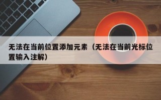 无法在当前位置添加元素（无法在当前光标位置输入注解）