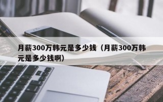 月薪300万韩元是多少钱（月薪300万韩元是多少钱啊）