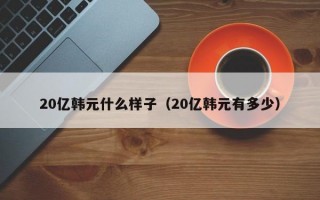 20亿韩元什么样子（20亿韩元有多少）