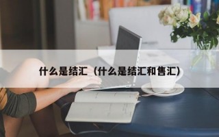 什么是结汇（什么是结汇和售汇）