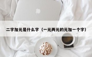 二字加元是什么字（一元两元的元加一个字）