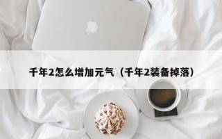 千年2怎么增加元气（千年2装备掉落）