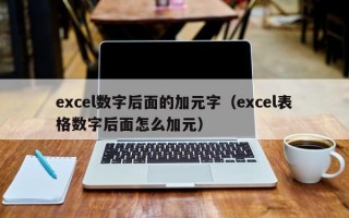 excel数字后面的加元字（excel表格数字后面怎么加元）