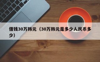 借钱30万韩元（30万韩元是多少人民币多少）