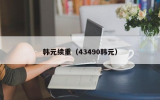 韩元续重（43490韩元）