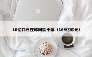 16亿韩元在韩国能干嘛（169亿韩元）