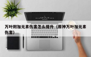 万叶附加元素伤害怎么提升（原神万叶加元素伤害）