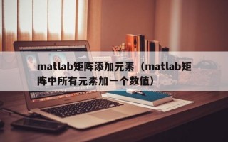 matlab矩阵添加元素（matlab矩阵中所有元素加一个数值）