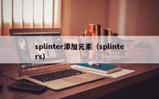 splinter添加元素（splinters）