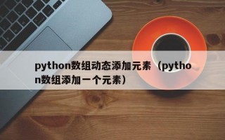 python数组动态添加元素（python数组添加一个元素）