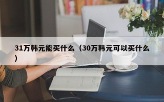 31万韩元能买什么（30万韩元可以买什么）