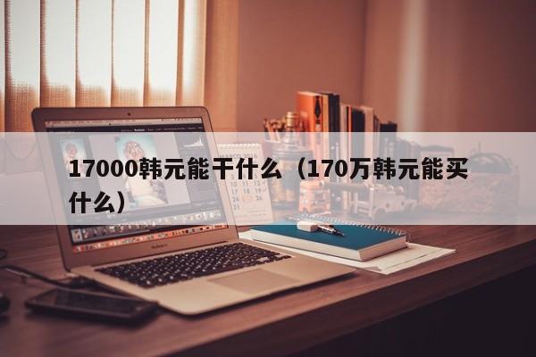 17000韩元能干什么（170万韩元能买什么）